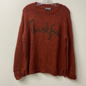 Wooden Ships Thankful chunky sweater size S/M
